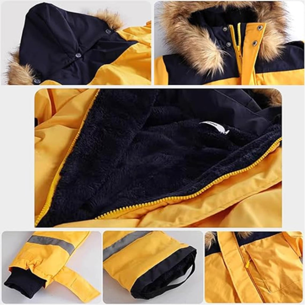 Snow Suit for Kids Winter Outdoor One Piece Ski Suit Waterproof Warm Snowsuit Toddler Baby Boys Girls Clothing