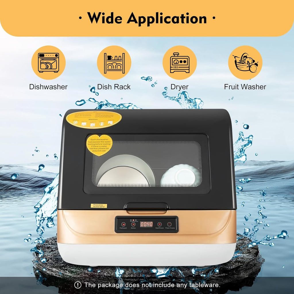 Countertop Dishwasher, Mini Portable Dishwasher Countertop Compact Dishwashers