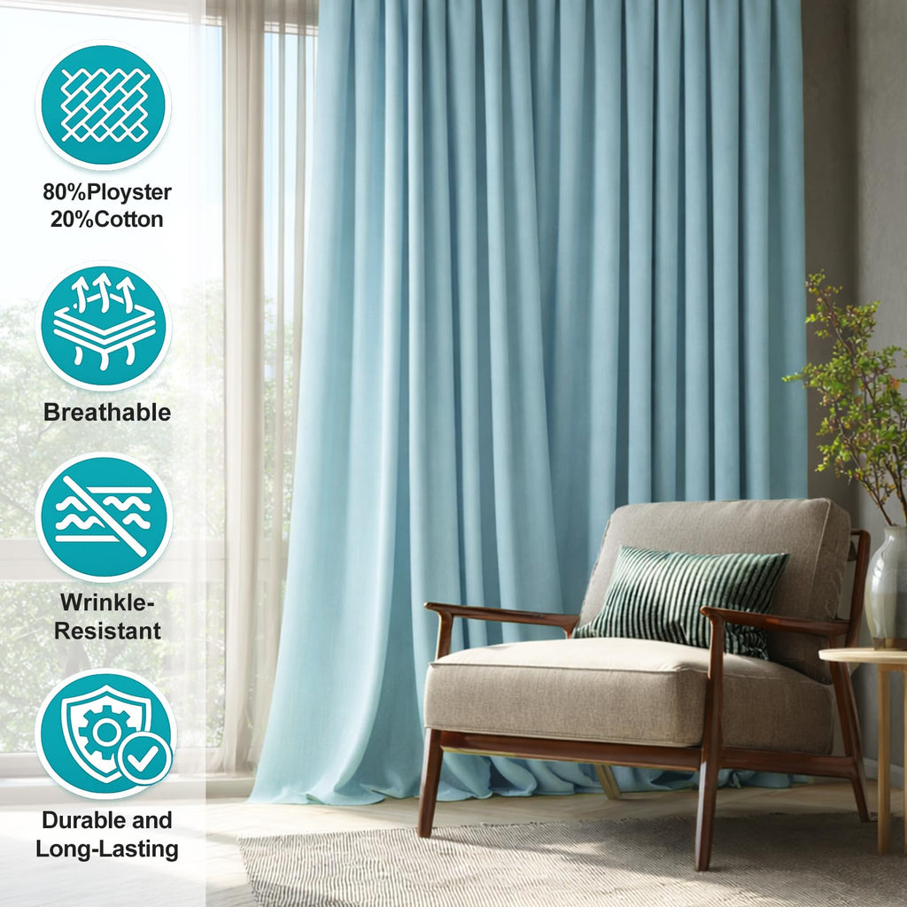 Cotton Polyester Broadcloth Fabric 57" Wide by The Yard Soft, Lightweight & Breathable Material for Sewing, Lining