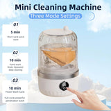 Portable Mini Washing Machine, White, 2L Capacity, Digital Touch Control, Compact Design for Underwear and Delicates