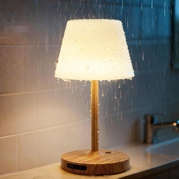 Outdoor Waterproof Shower Lamp, 5200mAh Rechargeable Bathroom Lamp
