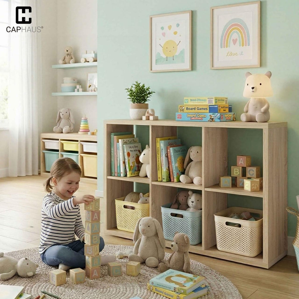 Sturdy Room 13-Inch Cube Storage Organizer Shelf, with Extra Thick Exterior Edge, Open Storage Shelf Divider