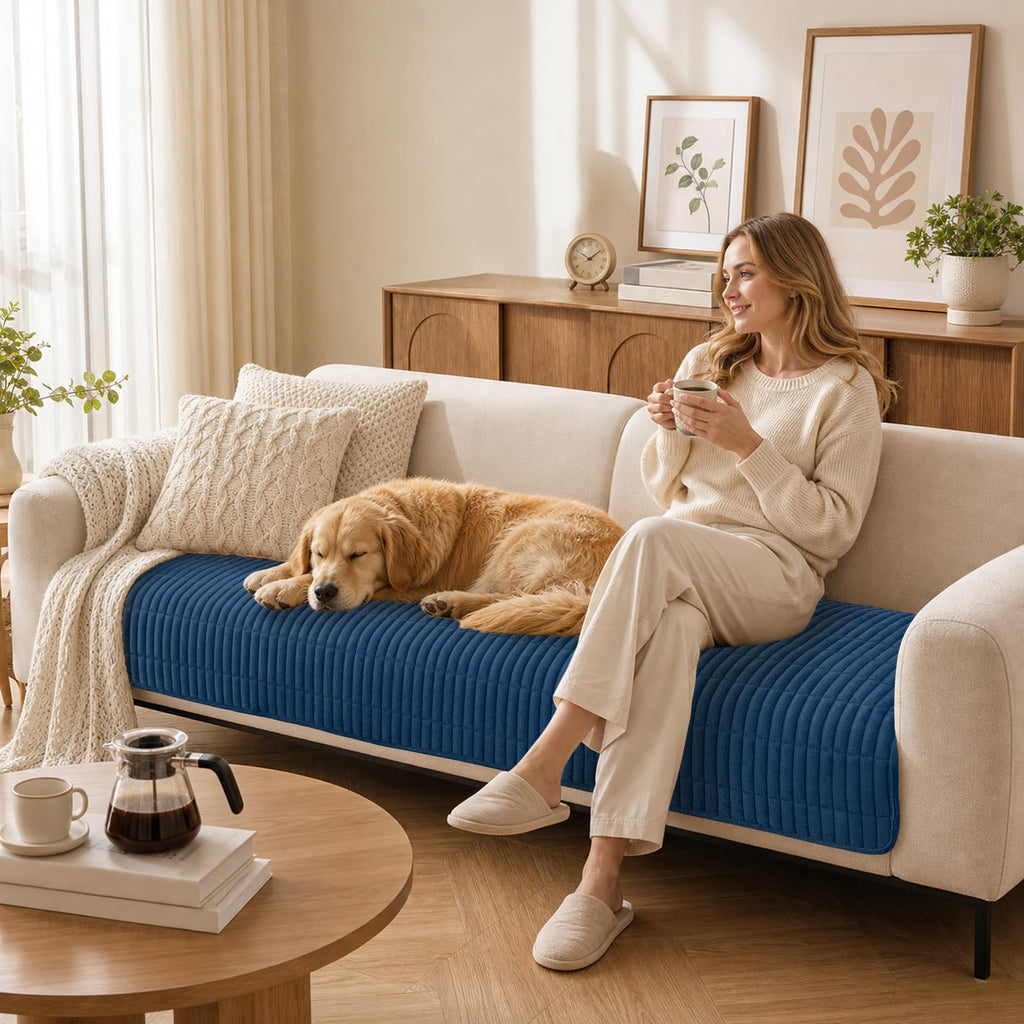 Couch Covers for Dogs, Non Slip Plush Washable Sofa Cover for Pets