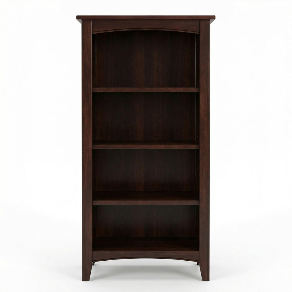 Shaker Cottage 4-Shelf Bookcase, Espresso, 22"W x 48"H