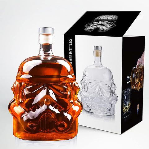 Whiskey Decanter, Liquor Bottle and Stopper, for Husband Or Men Dad Birthday, Father's Day Whiskey Carafe for Wine