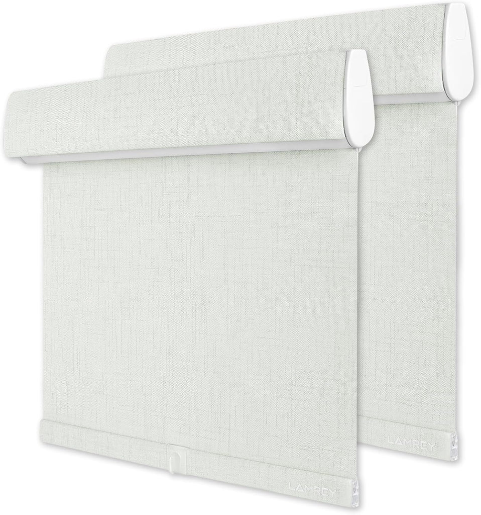 Cordless Blackout Roller Shades, 100% Light Blocking Linen W - Mint Linen