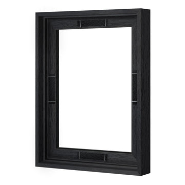 Canvas Floating 8x10 Frame with 0.9" Deep, Black, With Adhesive