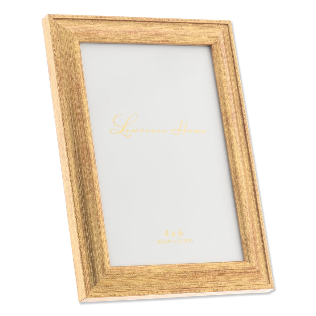 Classic Bead Picture Frame, 4x6, Gold