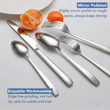 40-Piece Silverware Set Service for 8, Premium Stainless Steel Cutlery Set