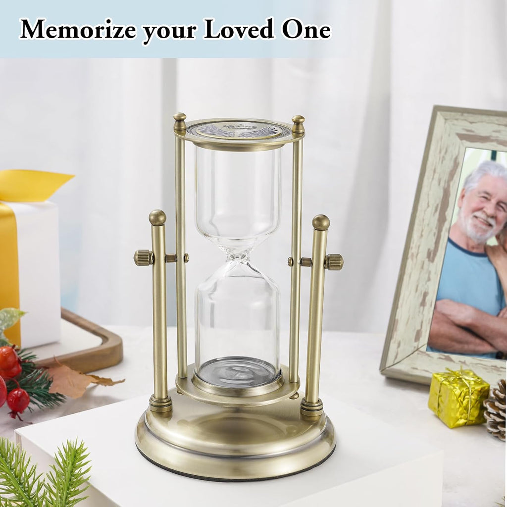 Rotating Hourglass Cremation Urns for Adults - Memorial Keepsake Mini Urns