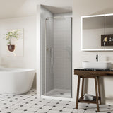 28-32" W x 72" H Frameless Pivot Shower Door