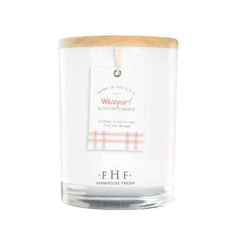 Whoopie Candle, Hand-Poured Coconut Wax Candle with Wooden Lid, 11 Oz