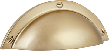 10 Pack Kitchen Cabinet Handles 2.5 Inch Hole Center Bin Cup Drawer Pulls Champagne Gold