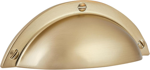 10 Pack Kitchen Cabinet Handles 2.5 Inch Hole Center Bin Cup Drawer Pulls Champagne Gold