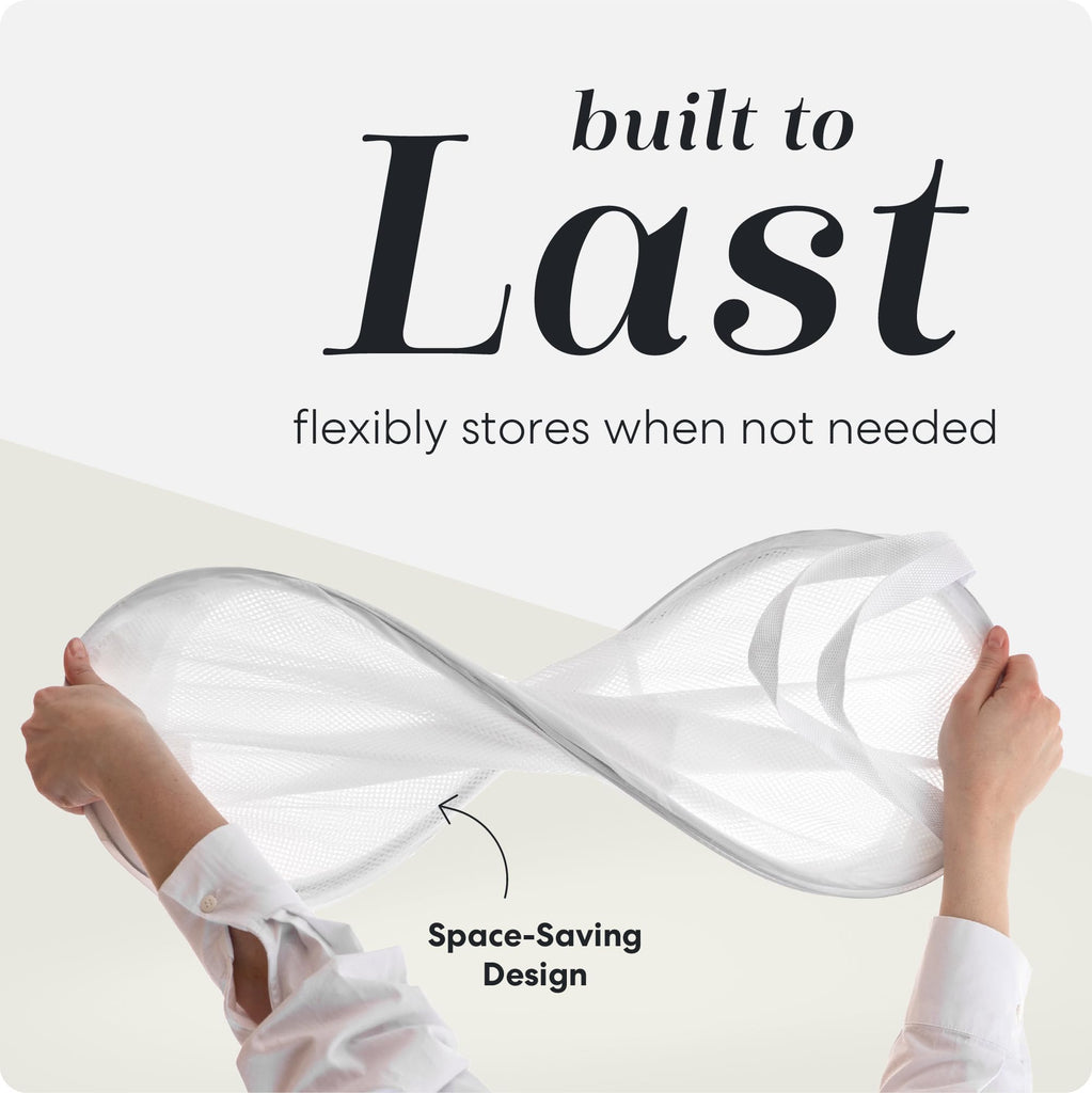 Mesh Pop Up Laundry Hamper Foldable Basket 2-Pack
