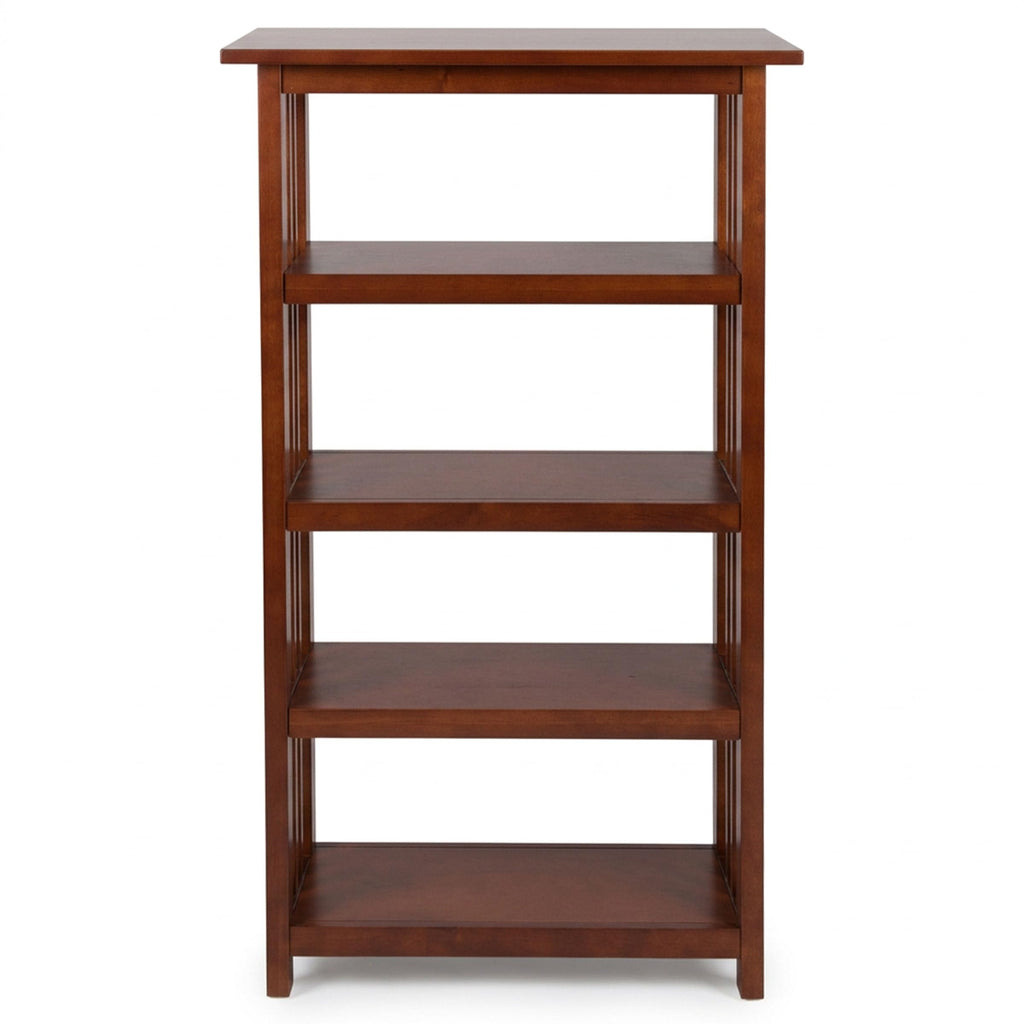 Mission Bookcase with Adjustable Shelf, Cherry, 24"W x 48"H