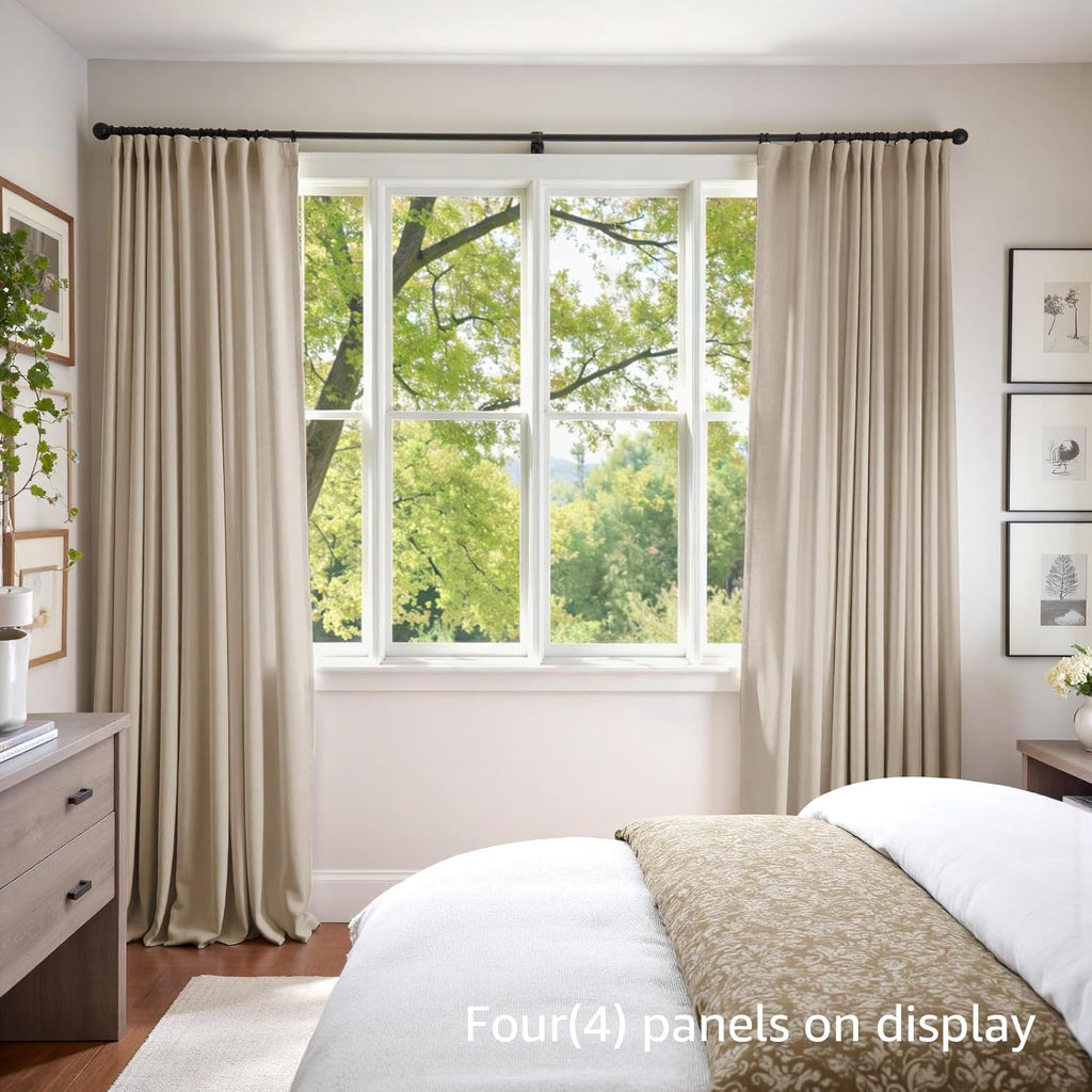 Velvet Blackout Curtains Thermal Insulated Room Window Drapes Super Soft Luxury Curtains for Living Room Bedroom Rod