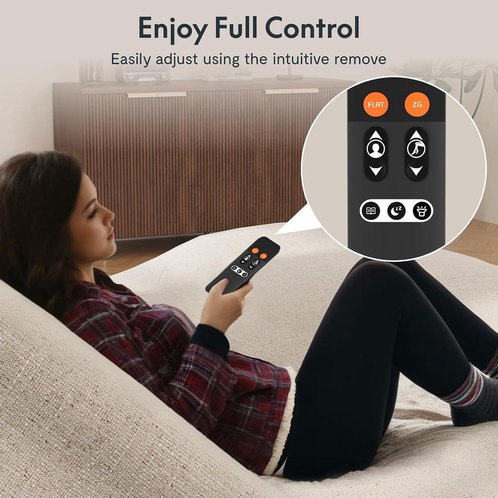 S3K-Lite King Adjustable Bed Base, Zero Clearance & Zero Gravity