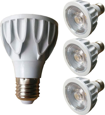 PAR20 LED Light Bulbs COB Spotlight(4 Pack) 10W AC85-265V 3000K Warm White E26 Medium Screw Base 80 Watt Equivalent