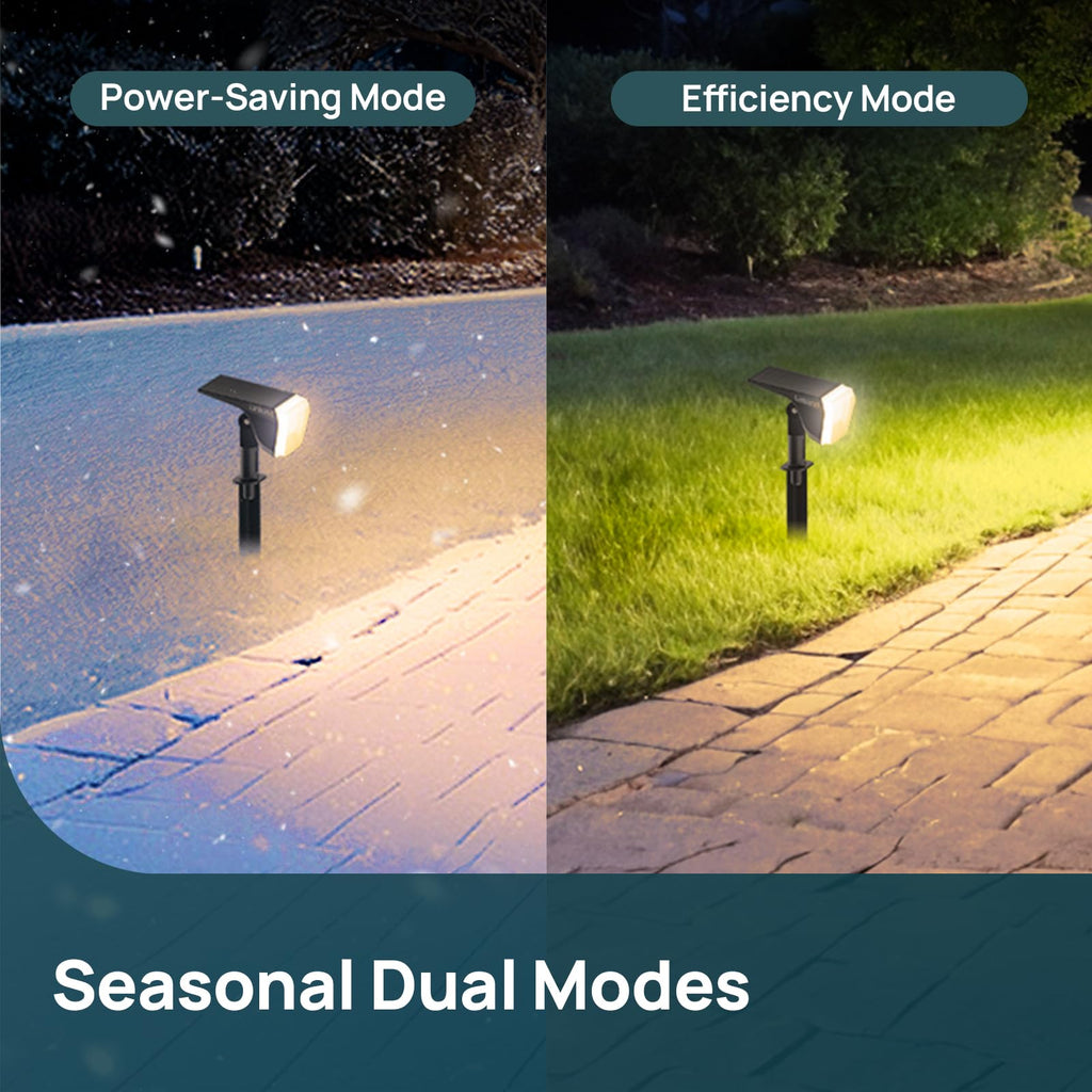 Solar Spot Lights Outdoor Waterproof Floodlight Warm White 6 Pack