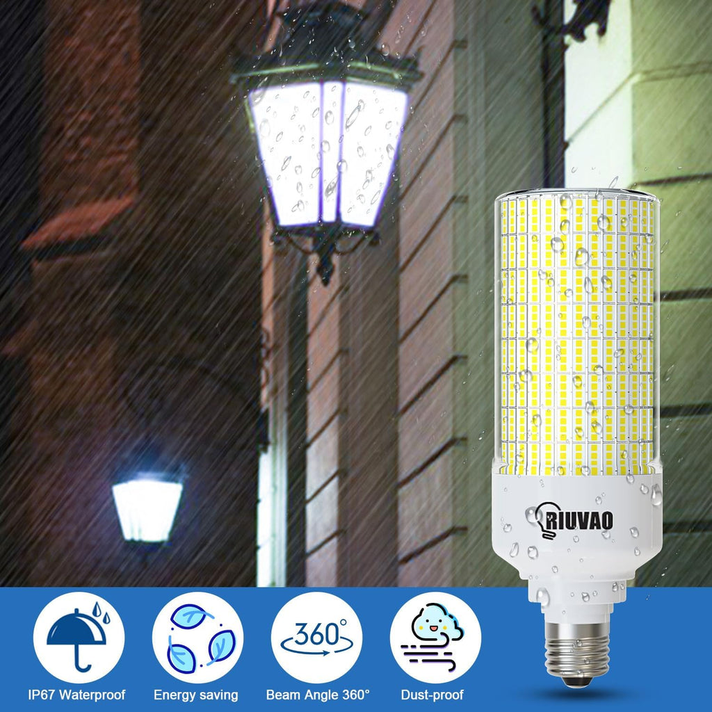 Led Corn Light Bulb 2 Pack, 800W Equivalent 5000K Daylight 12000Lm Super Bright E26/E39 Base 80W Led Bulbs, Replace