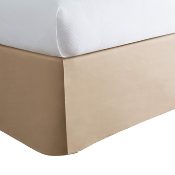 Classic Tailored Bed Skirt Dust Ruffle, Microfiber, 14" Drop Length, California King, Mocha