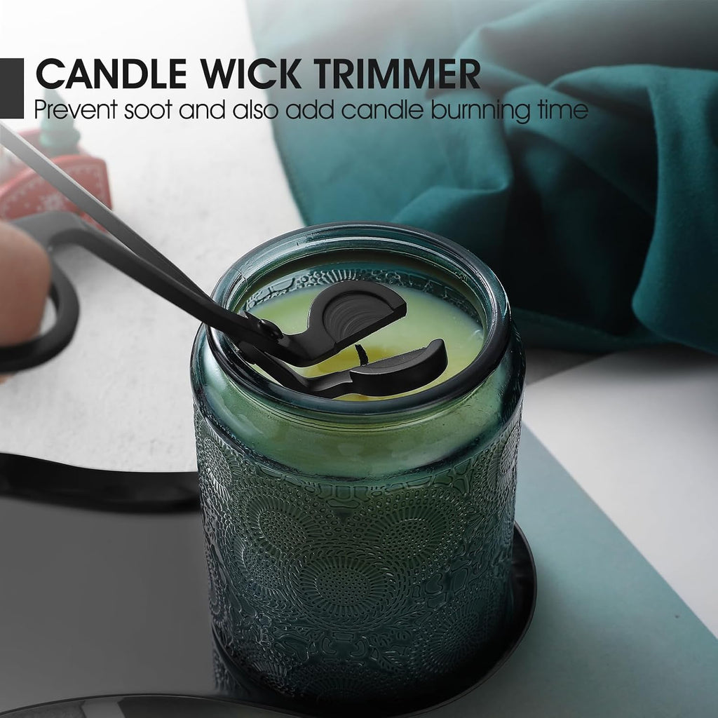 Candle Wick Trimmer, Candle Snuffer and Wick Dipper, Black