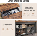 31.5" Lift Top Coffee Table with Storage, Square Coffee Tables