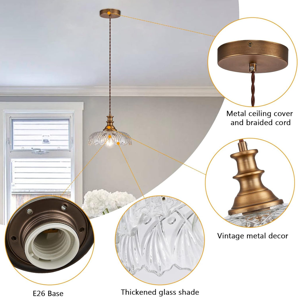 Vintage Pendant Lights Fixture Modern Pendant Lighting Fixtures Hanging Lamp for Kitchen Island Bedroom Living Room