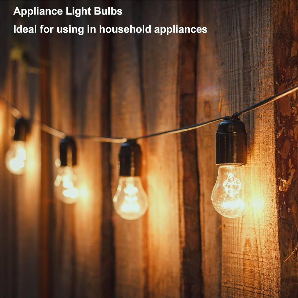 Oven Light Bulb 40 Watt Appliance Light Bulb, High Temperature 300 Degree Resistant Appliance Bulb for Oven, Stove