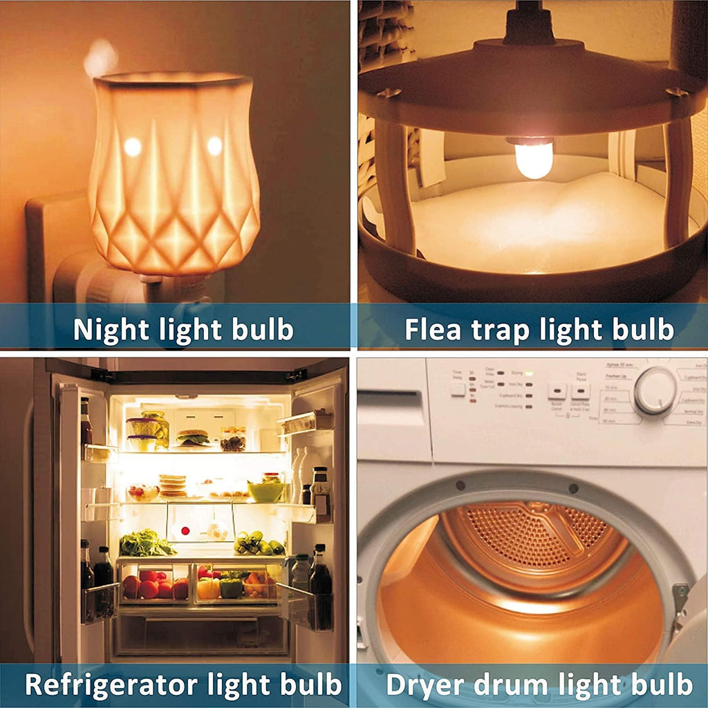 Night Light Bulbs, 1.5W E12 Led Bulbs, Warm White 3000K