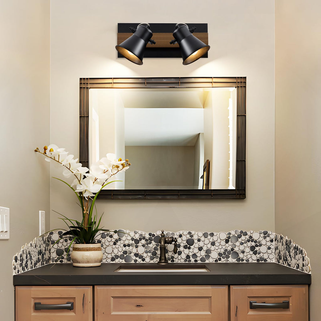 Track Light Fixtures, Adjustable Ceiling/Wall Mount, Industrial Black Kitchen Track Lighting