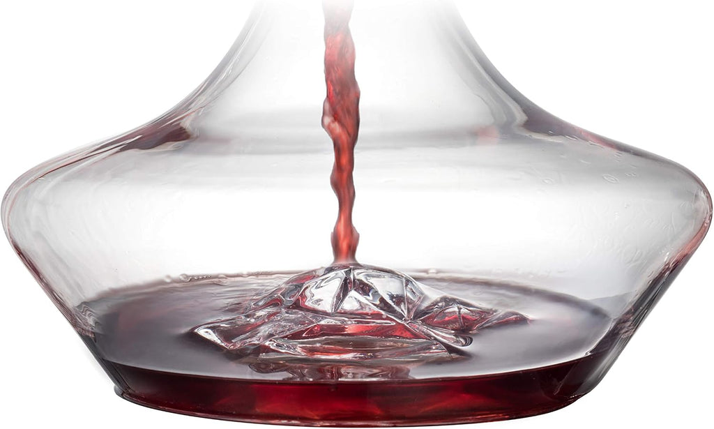 YouYah Iceberg Wine Decanter Set with Aerator Filter,Drying Stand and Cleaning Beads,Red Wine Carafe,Wine