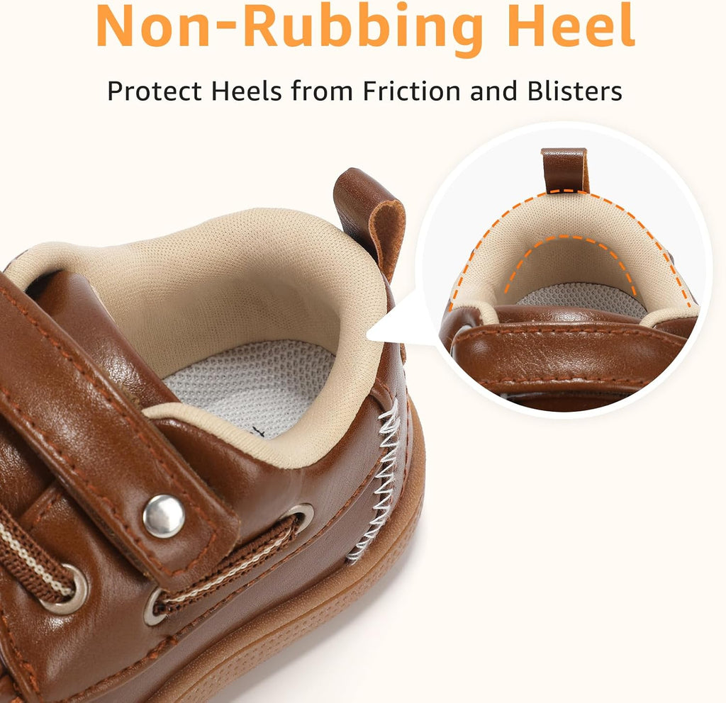 Toddler Dress Shoes Boys Wide Toe Box Loafers Boat for School Church