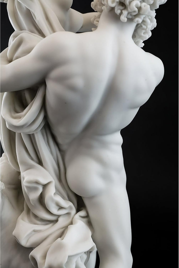 14-Inch Greek God Pluto and Proserpina Statue by Gian Lorenzo Bernini (1598-1680). Premium Cold Cast Marble.