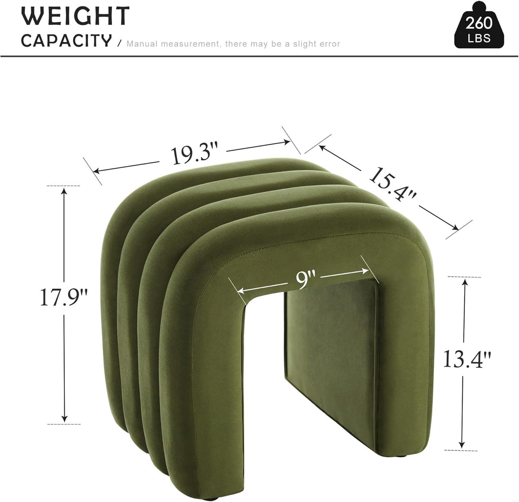 Multi-Functional Ottoman Stool, Footrest for Couch, Modern Vanity Stool for Make-up Room, Living Room and Entryway