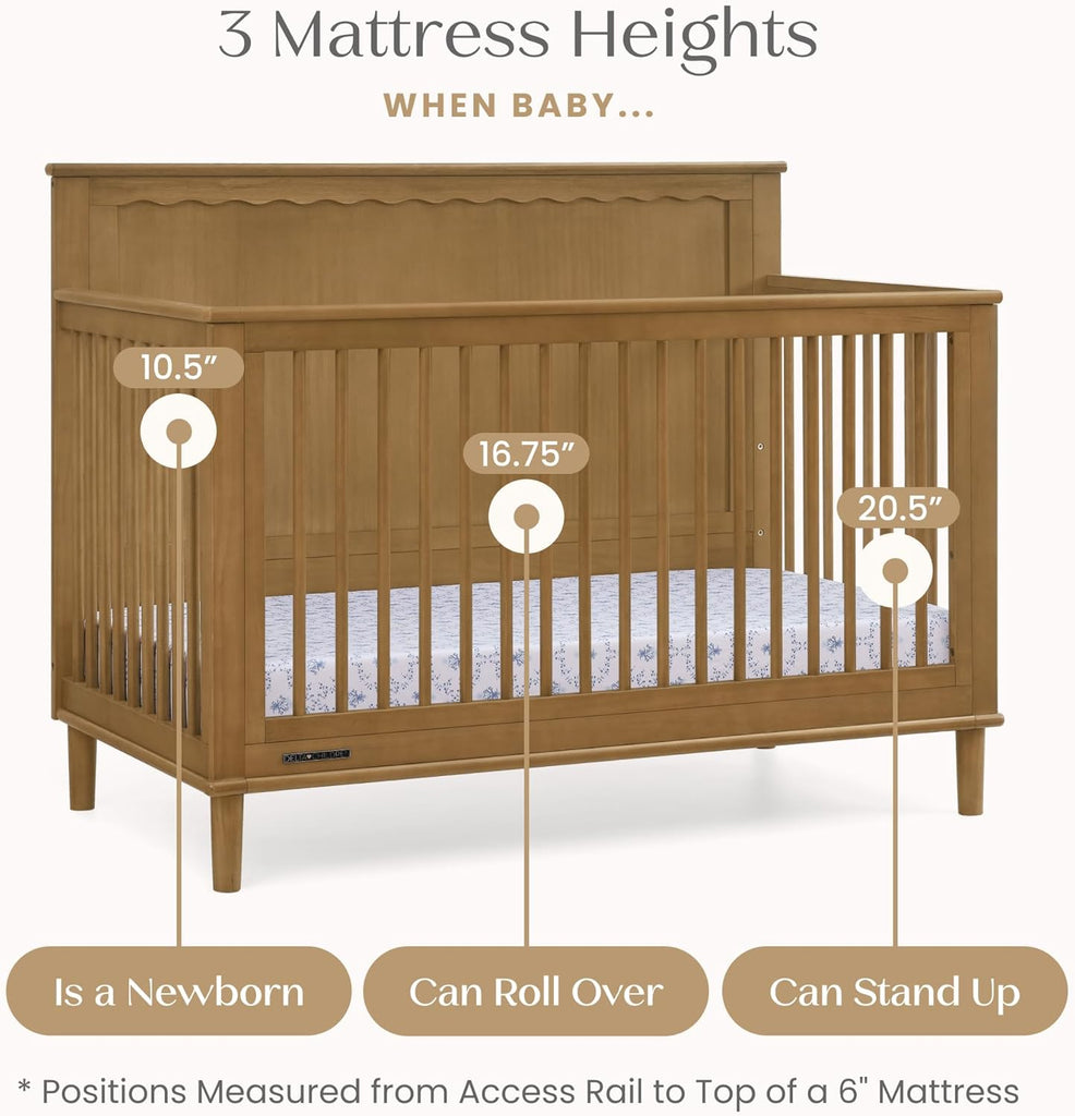 Penelope 6-in-1 Convertible Crib - Greenguard Gold Certified, Acorn
