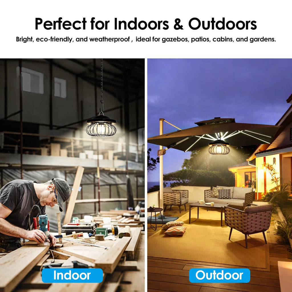 Solar Shed Light Outdoor Indoor, Bright 5 Modes (Daytime Available) Lamp with 3 Color Temps Dual Motion Sensor
