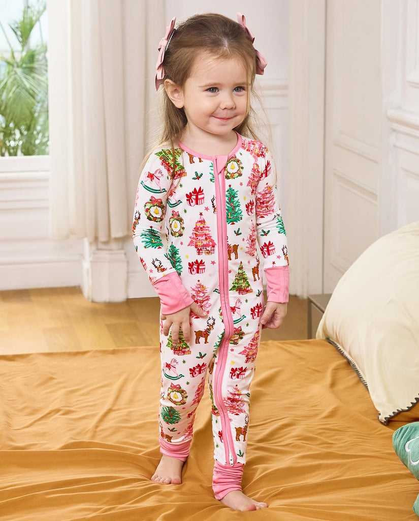 Viscose derived from bamboo Baby Footie Pajamas Convertible Newborn Sleeper for Baby Girl Zipper Onesie 12