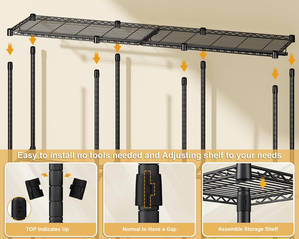 E14C Pro Heavy Duty Closet Organizer System (Brand Custom)