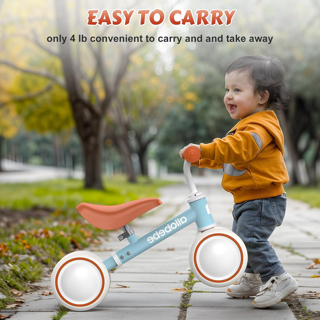Baby Balance Bike, Cute Toddler Bikes 12-36 Months Gifts for 1 Year Old Girl Bike to Train Baby from Standing to