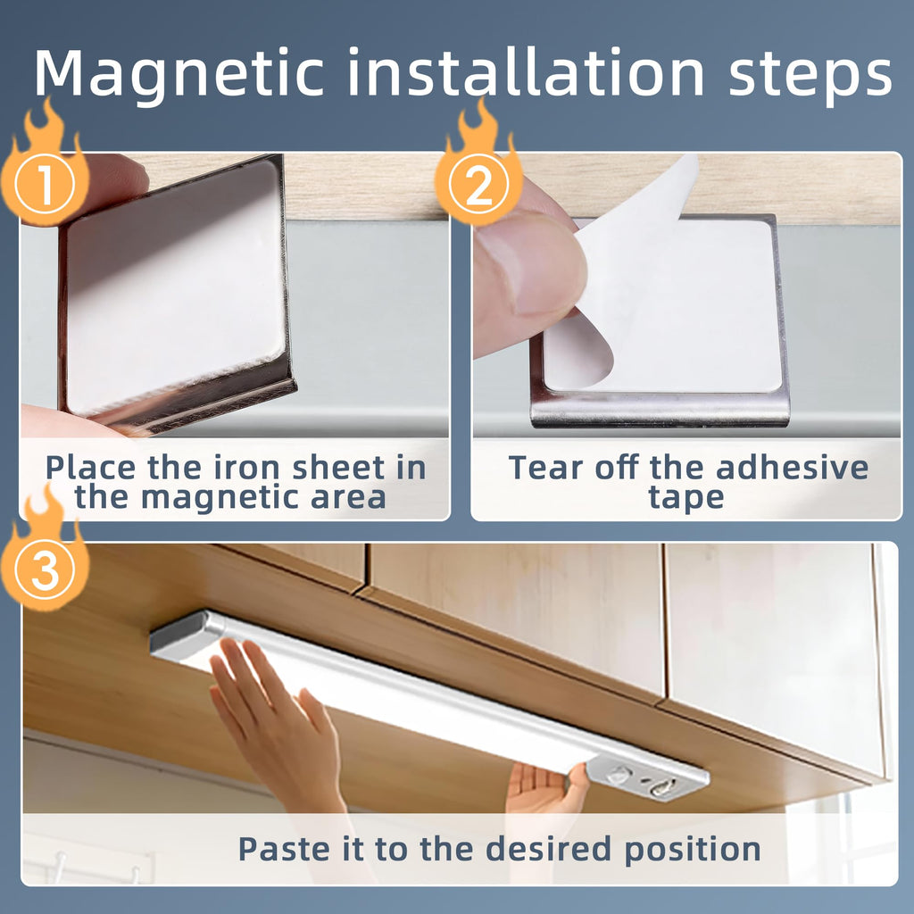 10" 76-LED Motion Sensor Under Cabinet Lights, Wireless