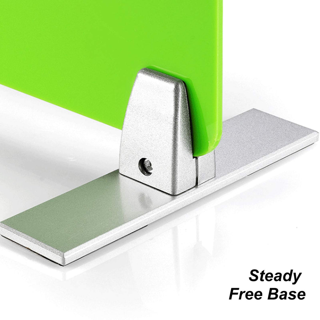 2 Pcs Sneeze Guard Clamp, Bracket Sneeze Guard Shield Base for Countertops, Stick On Heavy Duty Auminum Partition