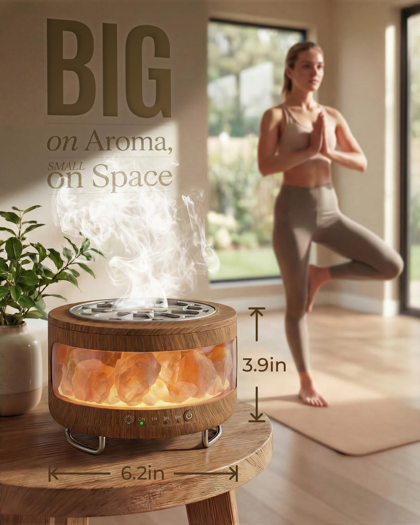 Essential Oil Diffuser with Himalayan Salt Lamp, Scent Diffusers