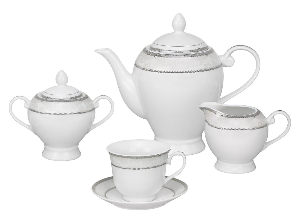 57-Piece Porcelain Dinnerware Set, Ballo, Service for 8