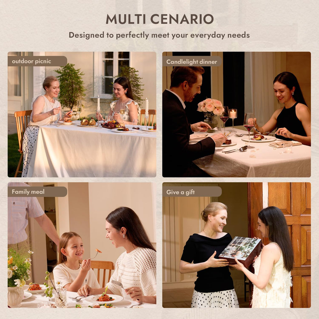 30-Piece Silverware Set, 18/10 Stainless Steel Flatware Set for 6