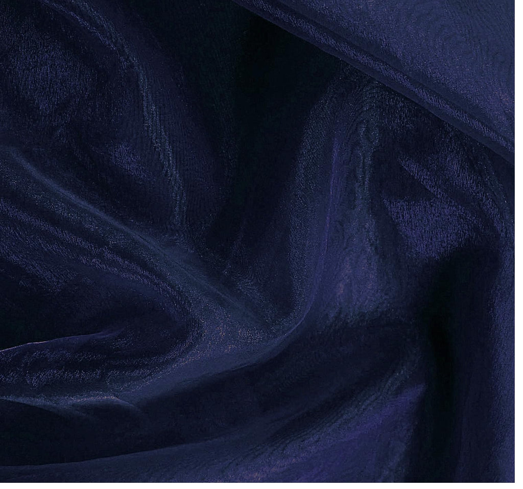 5 Yard Organza Fabric 44" Wide for Wedding Event Décor - Navy Blue