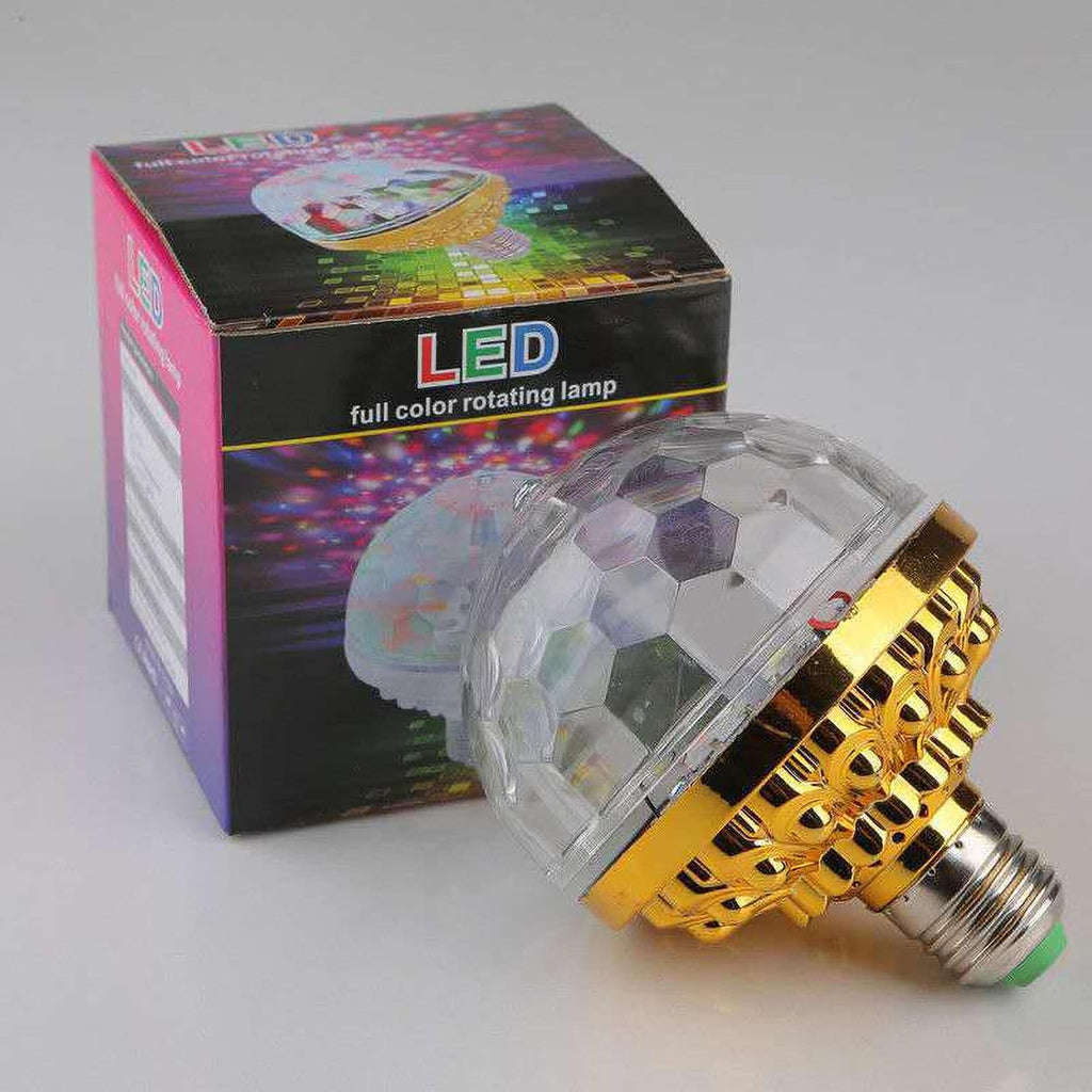 RGB Rotating Party Lamp Music Sync 6W Colorful Lighting for Nightclub Home Birthdays and Disco Events