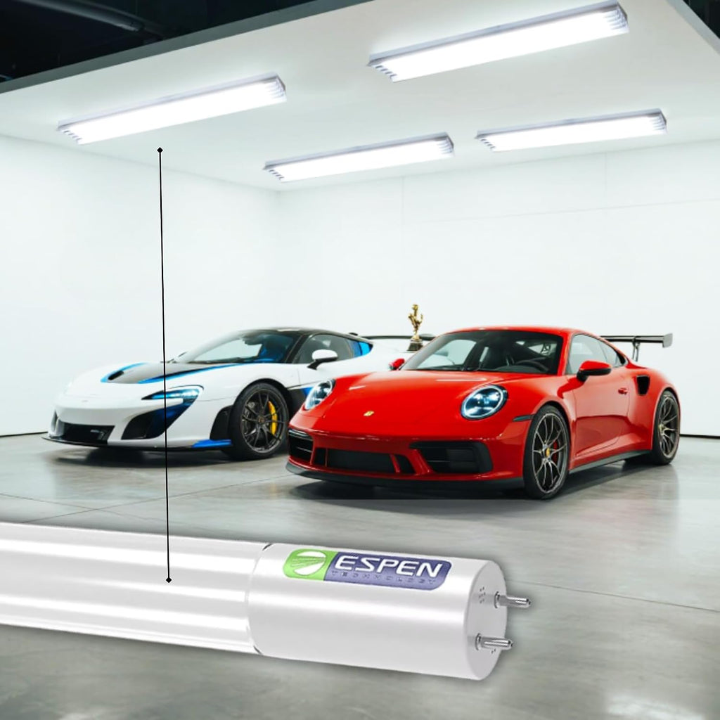 2FT T8 LED Tube Light 9W 1150 Lumens, Type B Ballast Bypass, Internal Driver, Double-End Powered, 3000K-5000K