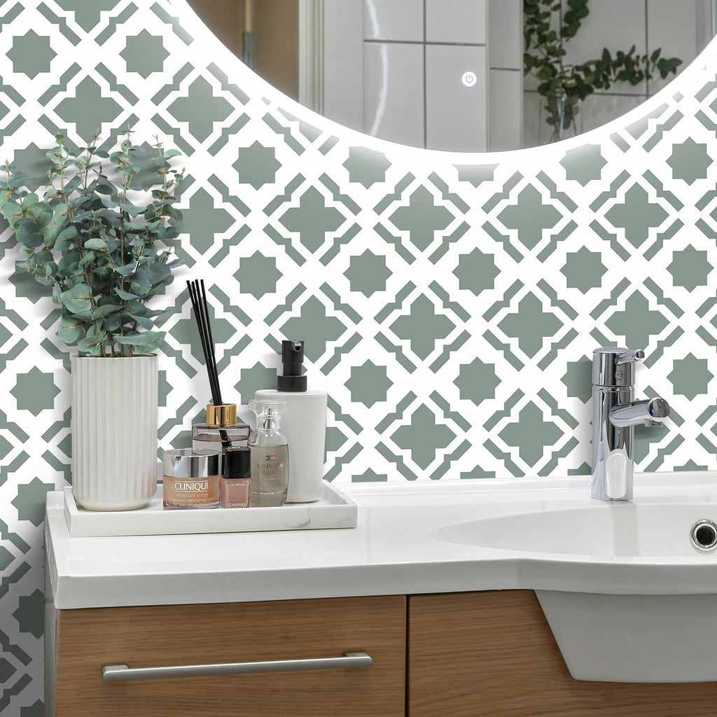 Peel and Stick Floor Tile, 10 Sheets Self-Adhesive Vinyl Flooring